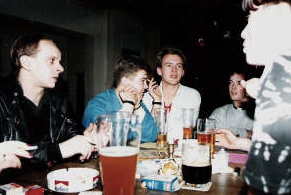 Ghost Train Germany tour at the table with Scotty